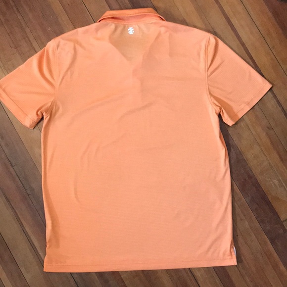 Men's Izod Golf Short Sleeve Orange Polo - Picture 7 of 8
